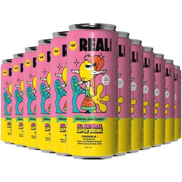 Imagem de 12x Energético Natural Funcional 269ml Melancia com Limão