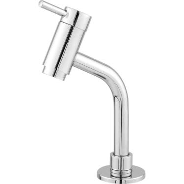 Imagem de Torneira De Lavatório Ravena Banca Bica Alta Giratória 1-2 3050 1-4 Volta Cromada Pevilon