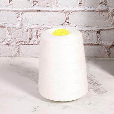 Imagem de ZJchao Linha de Costura, Linha de Máquina de Costura, de Acolchoamento, Serger Com Poliéster de Grau de 8.000 Jardas para Máquina de Manual, Viagem de Emergência, Casa, Faça você Mesmo (Branco)