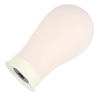 Imagem de Zhjvihx Cabeça de Peruca, Cabeça de Manequim Profissional de Prática de Cortiça para Exibir Chapéus, Perucas, Toucas de Banho, Toalhas de Rosto, óculos para Cabeleireiro ou Salão de beleza. (22 polegadas)