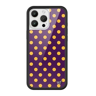 Imagem de Wildflower Capas - Compatível com iPhone 16 Pro Max | Amortecedor preto protetor, certificado de teste de queda de 1,2 m, pequenas empresas de propriedade feminina | Pontos pontilhados clássicos da