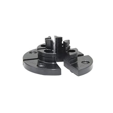 Imagem de Conjunto de mandíbulas de mandril de torno de madeira para TASP MWLC100C, conjunto de mandíbulas de pino redondo, peças autocentralizadas, acessórios para torneamento de madeira (1 x mandíbula)