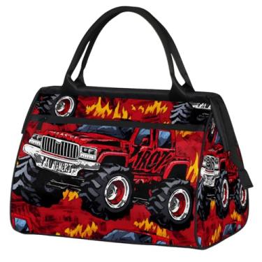 Imagem de Bolsa pequena para o fim de semana, feminina, masculina, floral, borboleta, retrô, colorida, dobrável, bolsa esportiva leve para academia, Cor: 2, 15.2*8.3*11.6 inch, Moderno