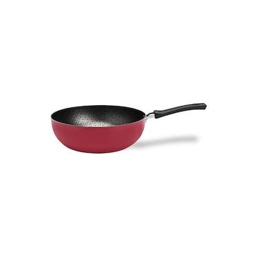 Imagem de Panela Wok Brinox Anis Antiaderente Pro-Flon 2,3L 24cm Borgonha
