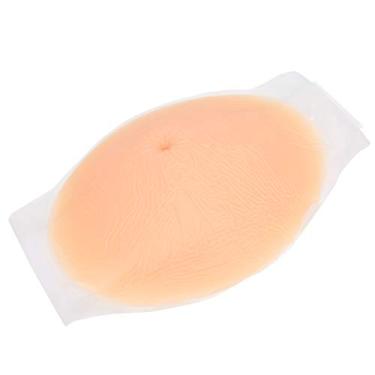 Imagem de YWBL-WH Barriga de Gravidez Falsa, Design Leve, Respirável, Textura Semelhante à Pele para Roupas de Maternidade, Uso Altamente Simulado e Versátil, Barriga de Gravidez Falsa Redonda Com Silicone