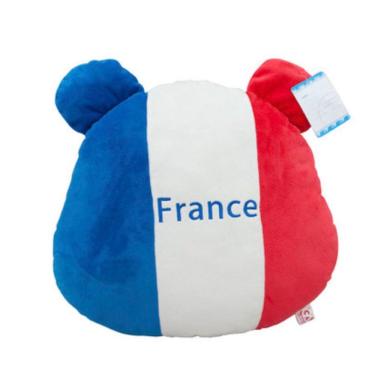 Imagem de Almofada Almofada lombar France Flag Bear Fan 40 cm