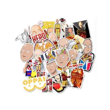 Imagem de Pacote de adesivos One Punch Man Anime 49 unidades de 3-8 cm