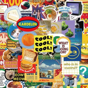 Imagem de Pacote de adesivos Cools Cardelens Breads Ovos Frutas 60 unidades/lote