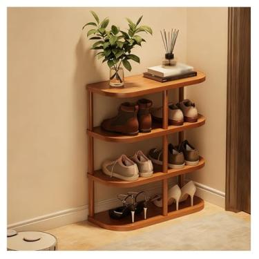 Imagem de SPXMQSS Sapateira, organizador de sapatos de 4/5/6 níveis para entrada, armário de sapatos estreito vertical para 6 a 10 pares para entrada, sala de estar, quarto, 4 níveis 47 x 19,5 x 49 cm