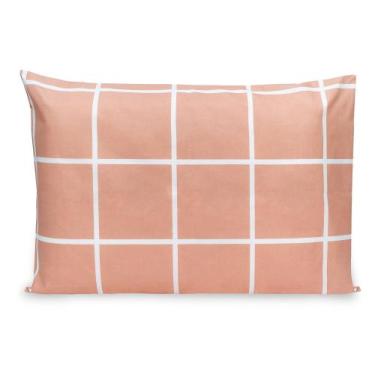 Imagem de 1 Fronha Estampada c/ Ponto Palito 70x50cm Percal Flex 400 Fios - BEM 