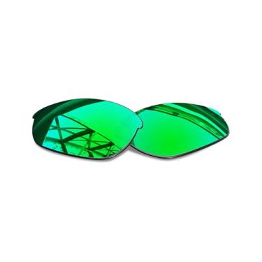Imagem de SmartVLT Lentes de substituição verde-esmeralda masculinas para óculos de sol Oakley Half Jacket
