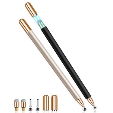 Imagem de Caneta Stylus (2 peças), caneta Stylus para tela sensível ao toque, sensibilidade universal de alta precisão, caneta Stylus para iPad, iPhone, Android, Galaxy Microsoft, Chromebook Tablet, compatível