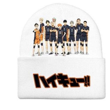 Imagem de Chapéu de malha Haikyuus Anime Winter Beanie Slouch Hat Soft - Yiweisa