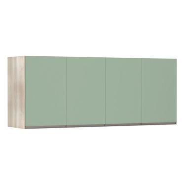 Imagem de Maleiro Casal Luciane 4 Portas Prime Plus 165 Cm Verde Jade