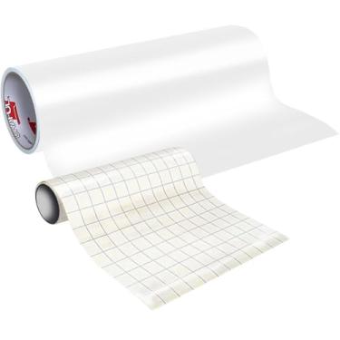 Imagem de ORACAL Vinil branco fosco permanente 631 – Rolo de vinil adesivo para artesanato, decalques e adesivos (61 cm x 3 m com papel de transferência)