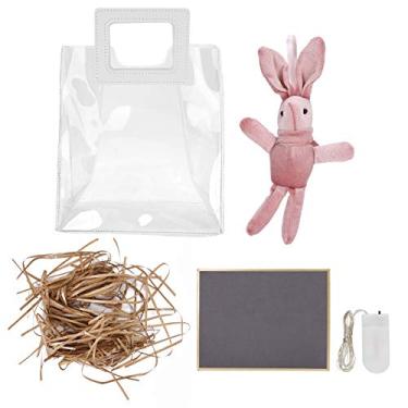 Imagem de CUOFYUNL Sacola de PVC Criatividade Estilo Europeu Embalagem de presente Suprimentos transparentes de plástico transparente (Ouro)