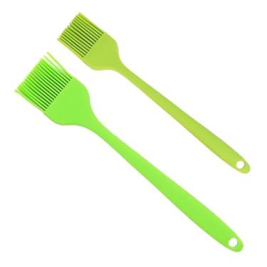 Imagem de Pincéis de silicone resistentes ao calor para pastelaria para espalhar óleo manteiga molho marinadas para churrasco, churrasco, cozinha, cozinhar, livre de BPA, lavável na lava-louças (verde)