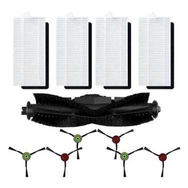 Imagem de Compatível com Cecotec Conga Eternal Pet Max: escovas laterais, escova principal e kit de filtro para aspirador de pó. Peças para aspirador de pó. Ferramenta de limpeza doméstica.(B)