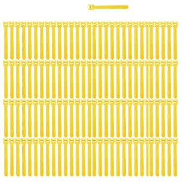 Imagem de 100 UNIDades Cabelos Abertos Reutilizáveis Cintas de Fixação Nylon para Cabos Computador Microfone Alto-Falante Guitarra TV Fio Organização Casa e Escritório