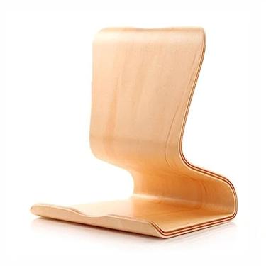 Imagem de Suporte para armazenamento de CDs Prateleira de suporte armazenamento discos vinil, álbum LP madeira estável, rack exibição mesa elegante para escritório doméstico(Natural)