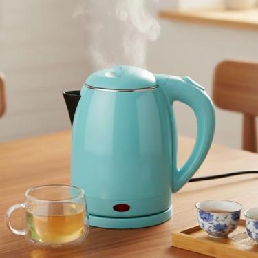 Imagem de Jarra Elétrica 1,8L - Chaleira Elétrica Rápida, Base 360°, Desligamento Automático, Água Quente para Café, Chá e Bebidas Quentes 127V - Edmix (Azul)