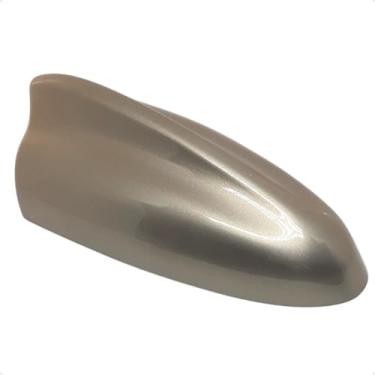 Imagem de Antena Tubarão Shark Tamanho Grande com Sinal de Rádio Multimarcas Ideal para Carros com Teto Plano ou Levemente Curvo (Dourado)