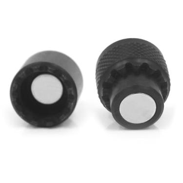 Imagem de aqxreight 2 Peças Conector de Liberação Rápida de Alarme de Pesca para Vara de Pesca de Carpa Pod Adaptador Magnético para Banco de Alarme de Mordida e Design de Haste Rápida Liga Forte de 3/8" (#-2)