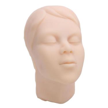 Imagem de Dioche Manequim Modelo de Rosto, Cabeça de Silicone Realista para Treinamento de Micro Injeção de Plástico, Esteticista, Estudante, Terapeutas de Beleza Profissionais