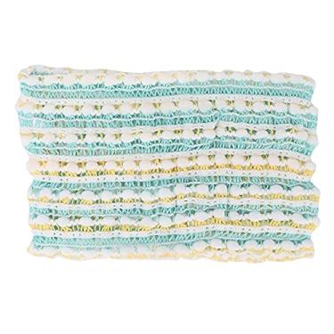 Imagem de 2 faixas elásticas para lavar o rosto, faixas de cabelo largas e macias para maquiagem, ioga e spa, verde