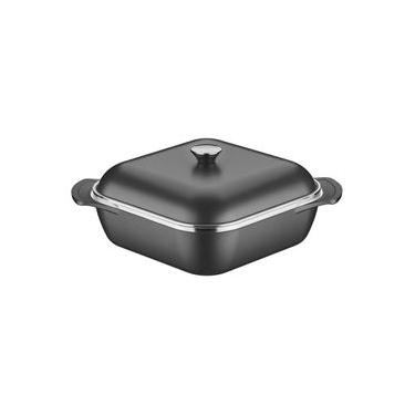Imagem de CAÇAROLA TRAMONTINA LYON QUADRADA EM ALUMÍNIO FORJADO ANTIADERENTE 28CM 5,5L PRETO 20963/028 Preto