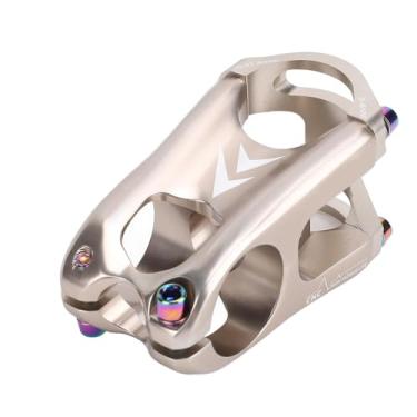 Imagem de Alomejor Haste de Ciclismo, Haste de Guidão de 50 Mm CNC, Liga de Alumínio de Alta Resistência para Bicicletas de Estrada 31,8 Mm/28,6 Leve e à Prova de Ferrugem (Ti)