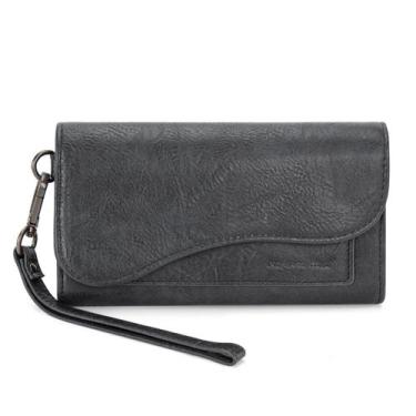 Imagem de Cartera grande trifold para mujer Montana West con organizador de dine