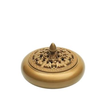 Imagem de porta-vara de incenso Queimador de incenso latão doméstico, suporte interno, decorações para sala estar, acessórios escritório