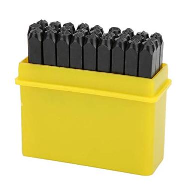 Imagem de GLOGLOW Conjunto de Carimbo de Ferramentas de Couro, Perfurador de Aço Carbono de 3 Mm para Marcação Em Metal, Couro, Madeira, Jóias, Fazendo Kit de Identificação de Ferramentas de Artesanato DIY Com Estojo de Armazenamento, 36 Peças, Letra de Metal (Aço de alto carbono)