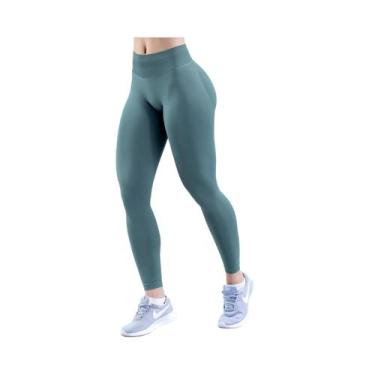 Imagem de Leggings Esportivas Sem Costura De Cintura Alta Para Mulheres Com Pain