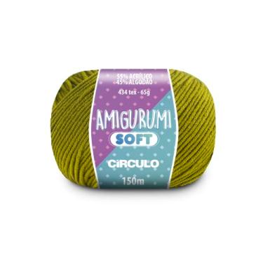 Imagem de Fio Amigurumi Soft Círculo 150m Acrílico Algodão Macio Crochê Tricô Artesanato Versátil (5270 - CANA)