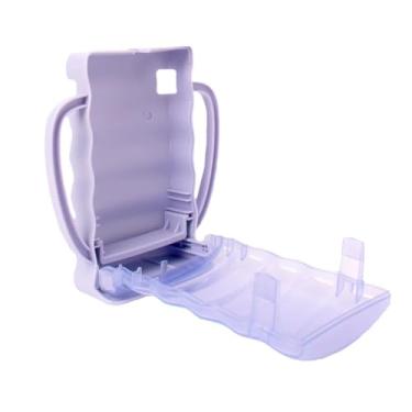 Imagem de Suporte para saco de alimentos à prova de pressão para caixa de suco, Capa para bebidas à prova de bagunça (Roxo)