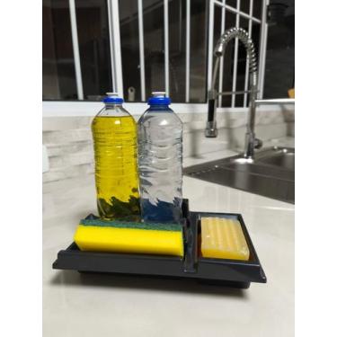 Imagem de Porta Detergentes, Esponjas e Sabão em Barra Plasnorthon - Organizador