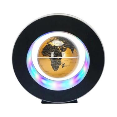 Imagem de Globo Flutuante LED Mapa Mundi Levitante Luminária Rotativa De Canto D