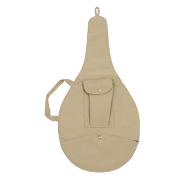 Imagem de Luocute Capa única para Raquete de Tênis, Estilo Simples, Bolsa de Tênis de Lona Com Alça de Ombro Removível, para Homens e Mulheres, Jogadores Profissionais, Leve (Cáqui)