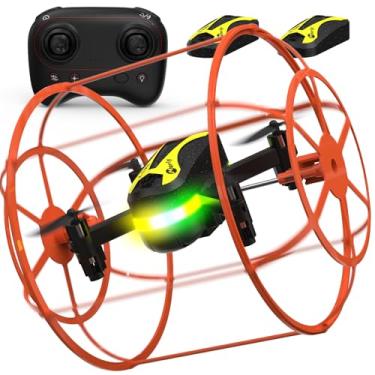Imagem de Morlyrctooy Mini drone quadricóptero RC M17 para iniciantes com partida de um toque e flip 3D