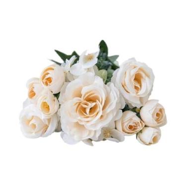 Imagem de Guirlanda De Flores Artificiais De Rosa De Seda De Alta Qualidade Para