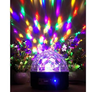 Imagem de Globo Colorido Bola Mini Maluca Led Iluminação Festa Balada Rgb Super Luz