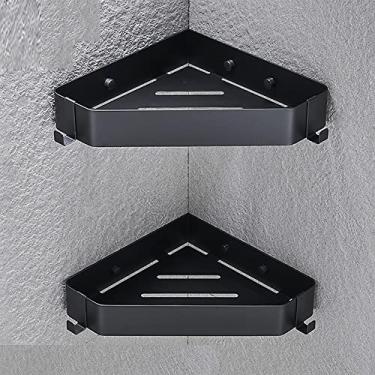 Imagem de Prateleiras de chuveiro Suporte organizador de prateleira de chuveiro, aço inoxidável 304 tripé de armazenamento de canto cesta de chuveiro