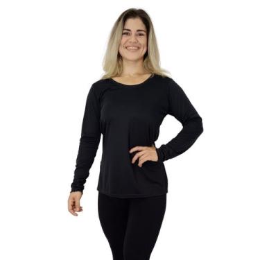 Imagem de Camiseta Feminina Manga Longa Cobre Bumbum Mullet Academia - FR Moda F