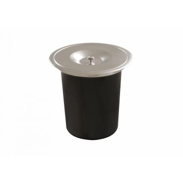 Imagem de LIXEIRA PLASTICA DE BACCO 5L TAMPA INOX GHELPLUS 20.03.20505