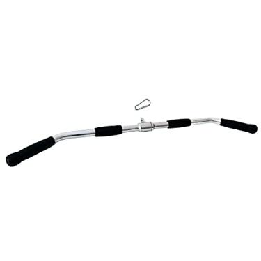 Imagem de qibylift Acessório de cabo multiexercitador de barra para máquinas de cabos, acessórios de máquina de cabo de puxar para baixo, barra de pressão de tríceps, barra suspensa de enrolar reta giratória