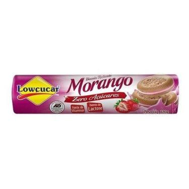 Imagem de Kit Com 3 Biscoitos Recheados Sabor Morango 120g Lowçucar