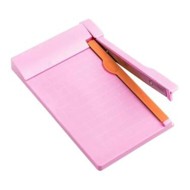 Imagem de Vaveren Cortador de Papel para Scrapbooking, Guilhotina Portátil, Cortador de Papel para Recortar Cupons, Cartões e Cartolina, Rosa