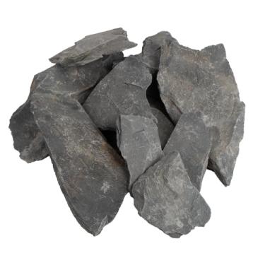 Imagem de UFEEL Acessórios para tanque de tartaruga de rocha de ardósia natural de pedra de aquário acessórios Landen para plataforma de tartaruga, aquário, aquário, paisagismo, tanques de camarão, invólucros